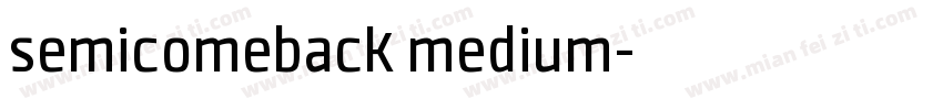semicomeback medium字体转换